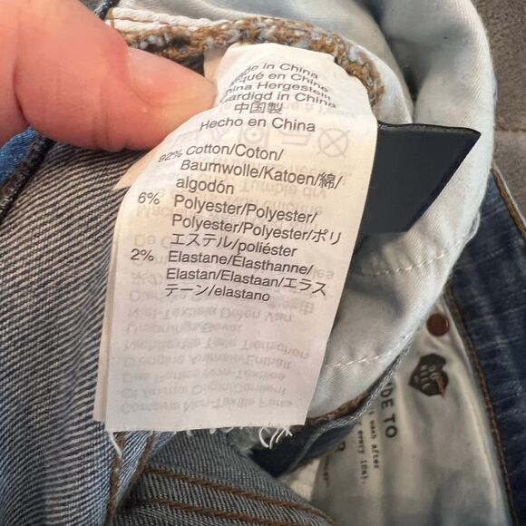 Madewell 9" High-Rise Skinny Jeans Size 25 Distressed Raw Hem - Picture 6 of 16